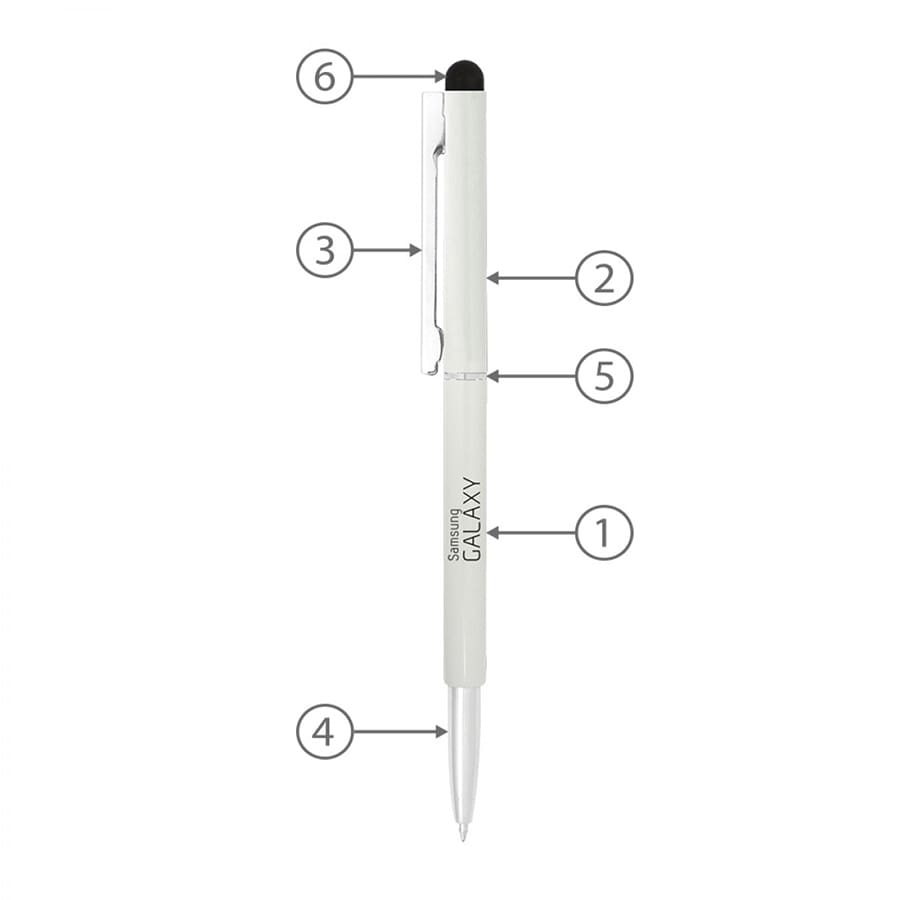 BND71S CLAP STYLUS THIN TWIST METAL BALL PEN