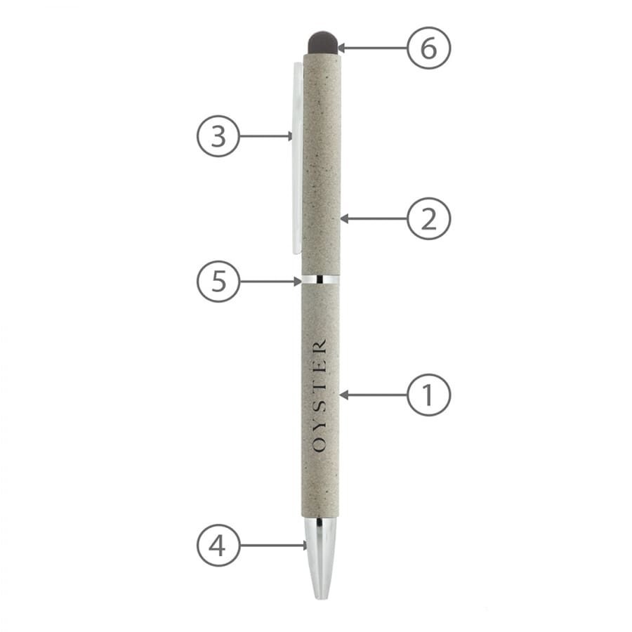 BND71XLS CLAP STYLUS TWIST METAL BALL PEN