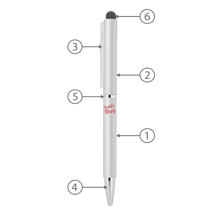 BND71XLS CLAP STYLUS TWIST METAL BALL PEN