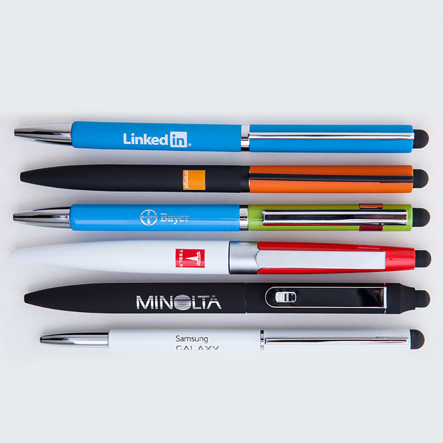 BND71XLS CLAP STYLUS TWIST METAL BALL PEN