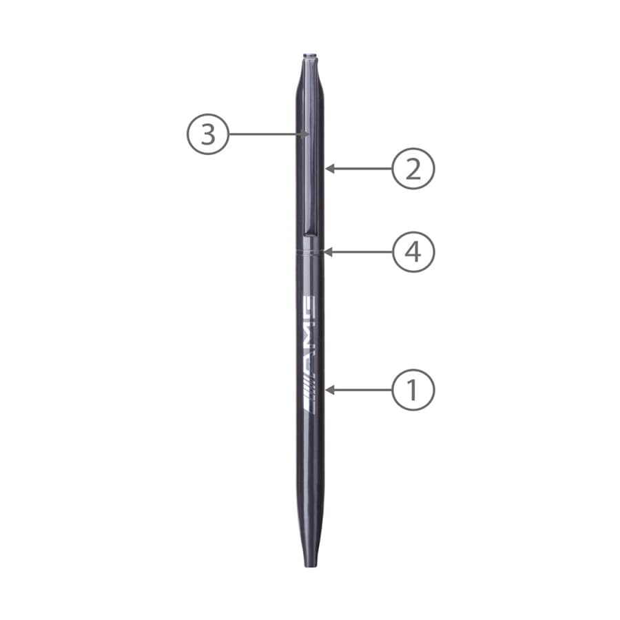 BND72 GLAD, THIN TWIST METAL BALL PEN