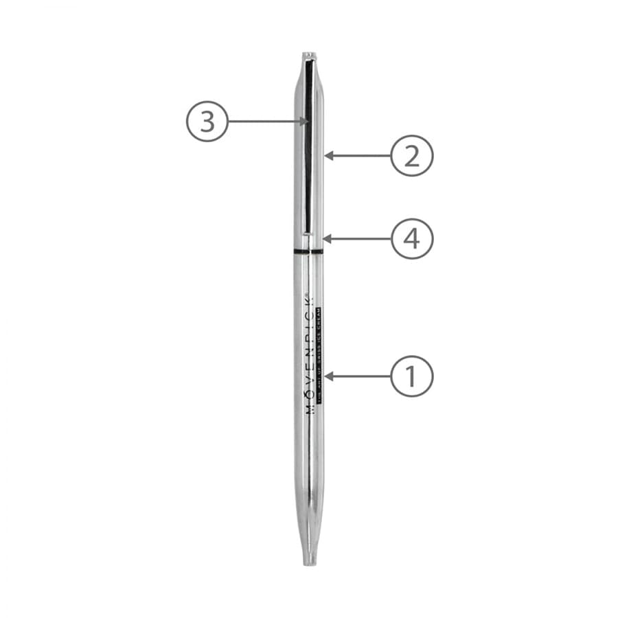 BND72 GLAD, THIN TWIST METAL BALL PEN