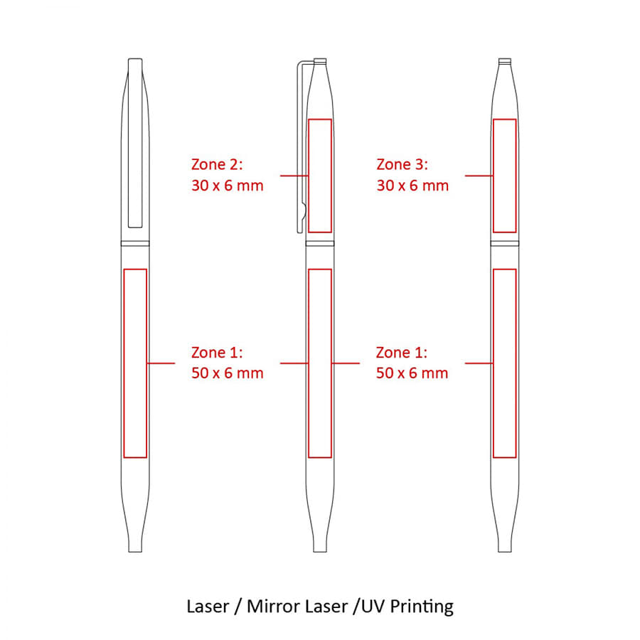 BND72 GLAD, THIN TWIST METAL BALL PEN