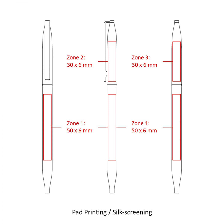 BND72 GLAD, THIN TWIST METAL BALL PEN