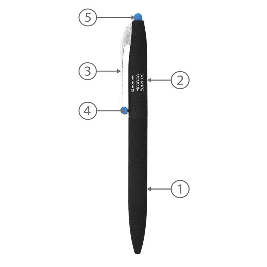 BND75S CLAW STYLUS TWIST METAL BALL PEN