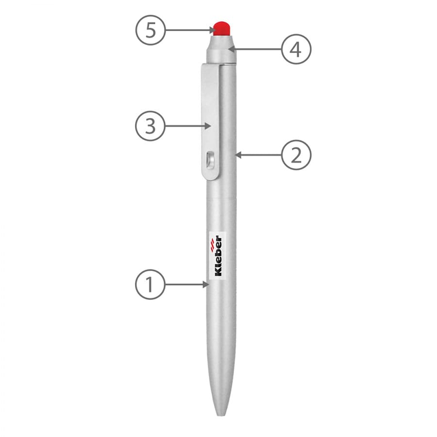BND76S JOT, STYLUS, TWIST METAL BALLPEN