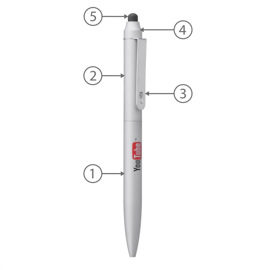 BND76S JOT, STYLUS, TWIST METAL BALLPEN
