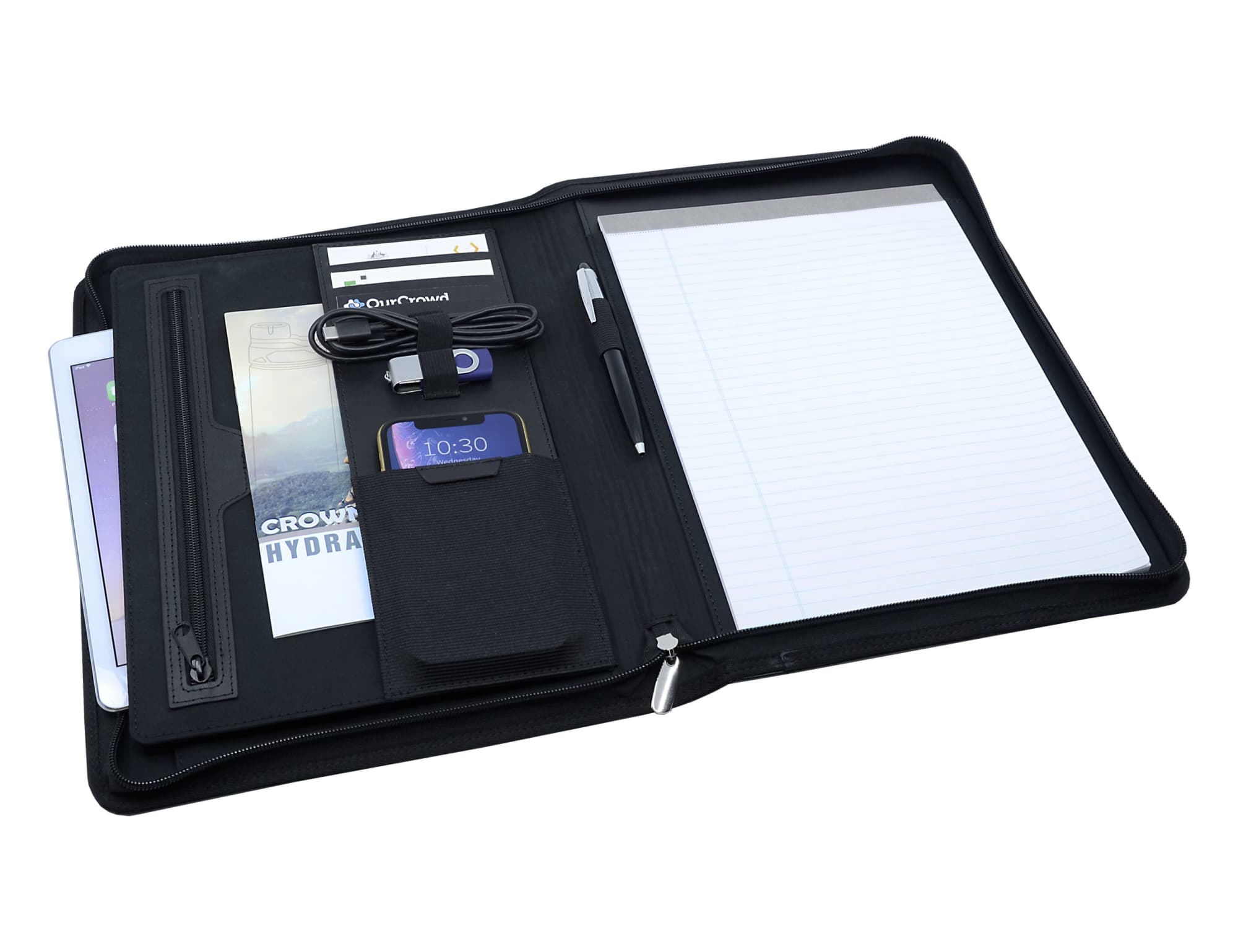 Bradford A4 Leather Zip Portfolio