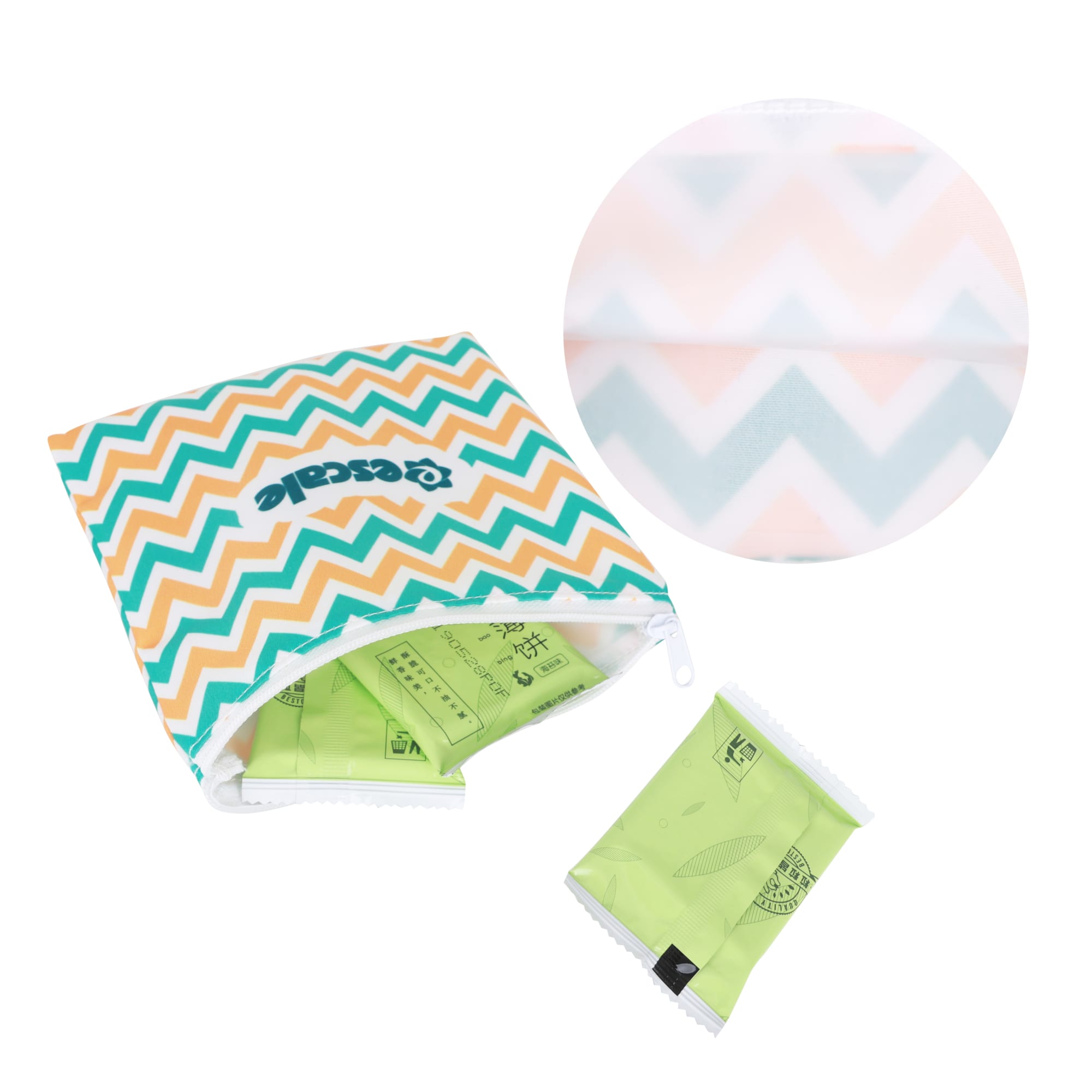 Reusable Food Pouch with Zipper Closure