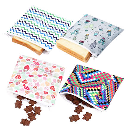 Reusable Food Pouch with Zipper Closure