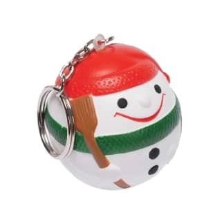 Keyring with Snowman Stress Item