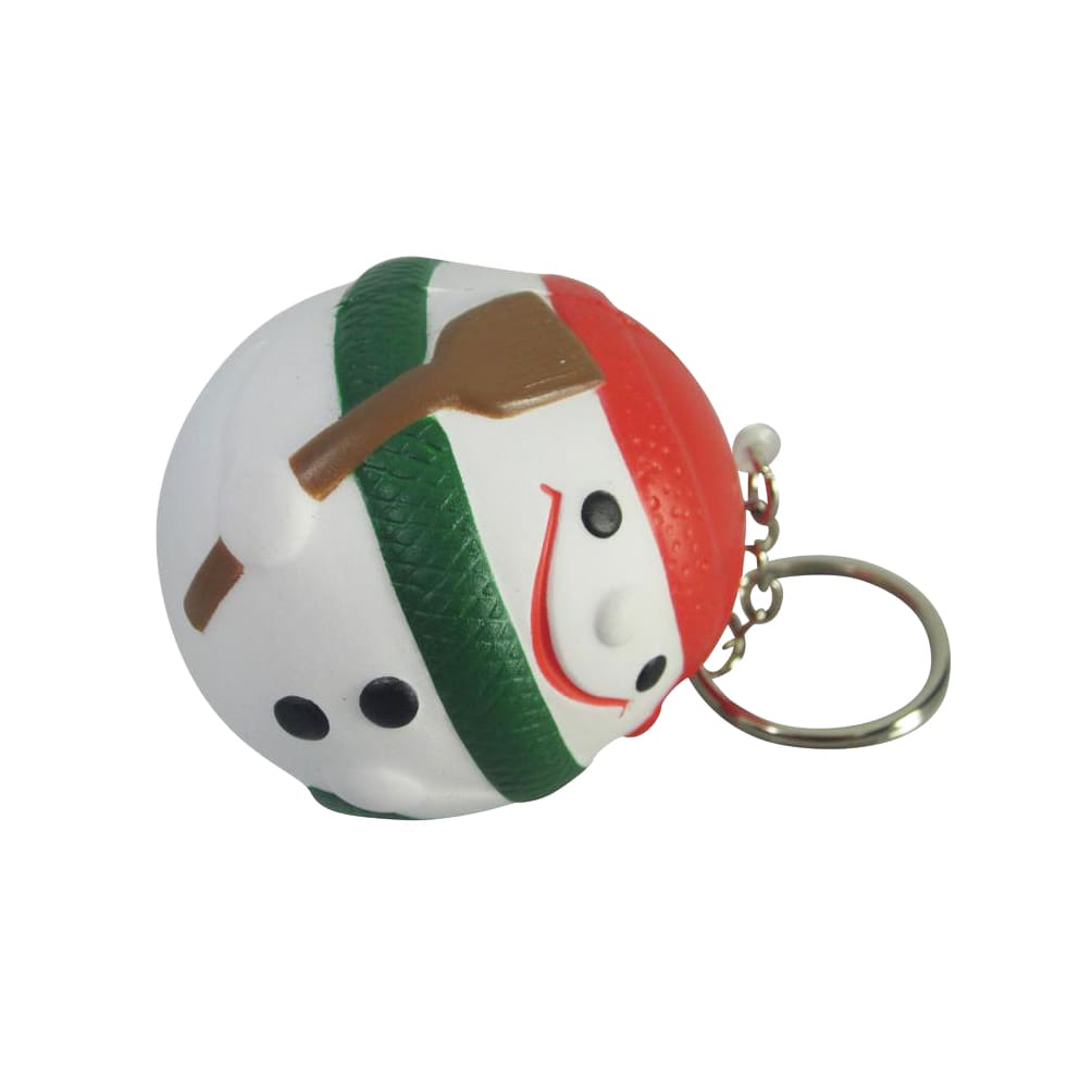 Keyring with Snowman Stress Item