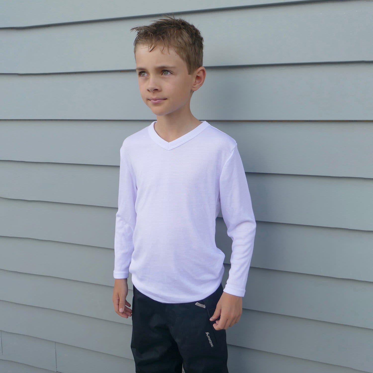Workguard Youth Longsleeve V-Neck Thermal