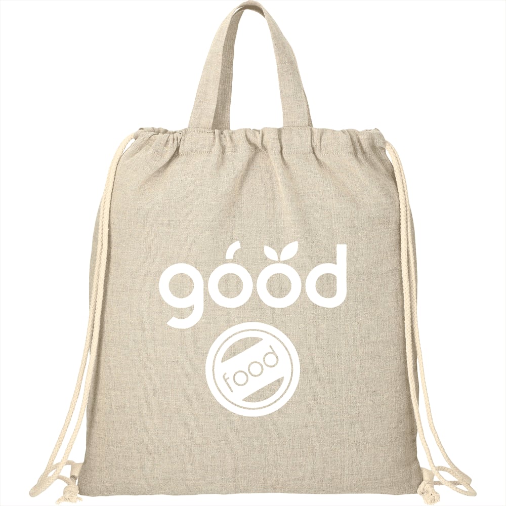 Recycled Cotton Drawstring Bag
