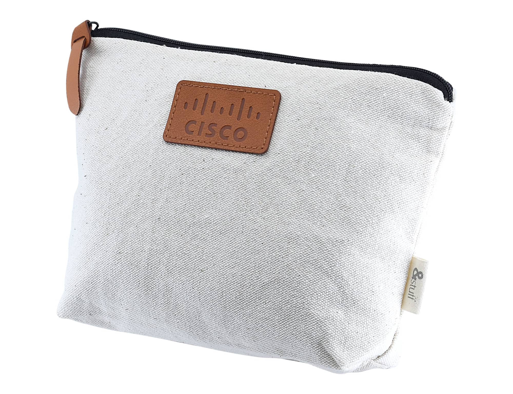 Calico Travel Pouch 14.5cm x22.5cm x5cm