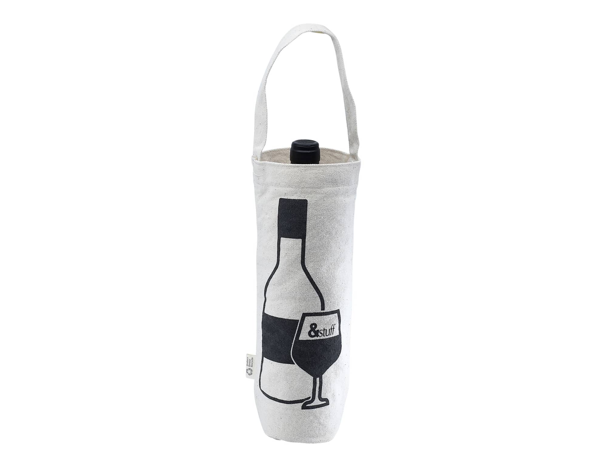 Calico Wine Bag 30cm x 16cm x 9cm