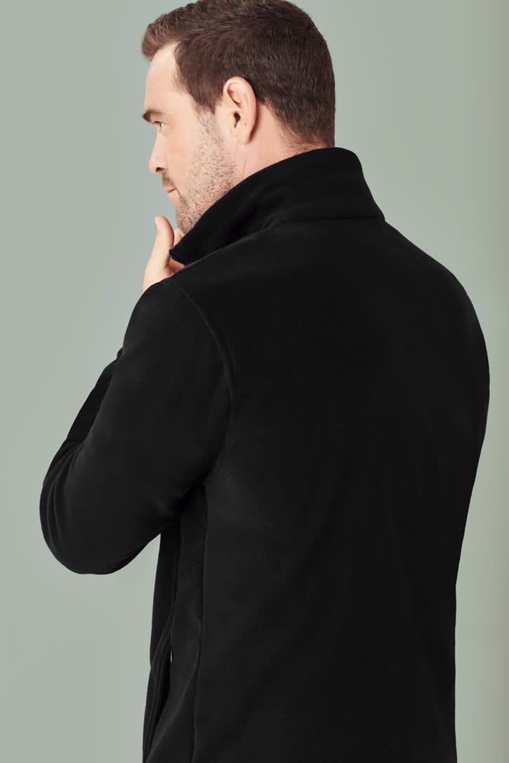 Mens Plain Micro Fleece Jacket