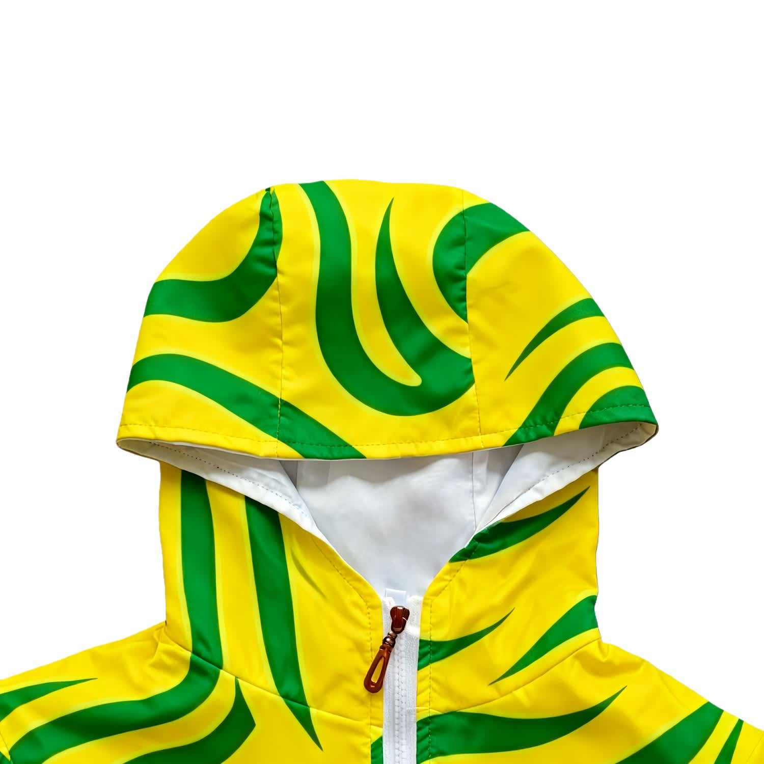 Unisex 100% Polyester 2-Layer Short-Sleeve Hooded Windbreaker