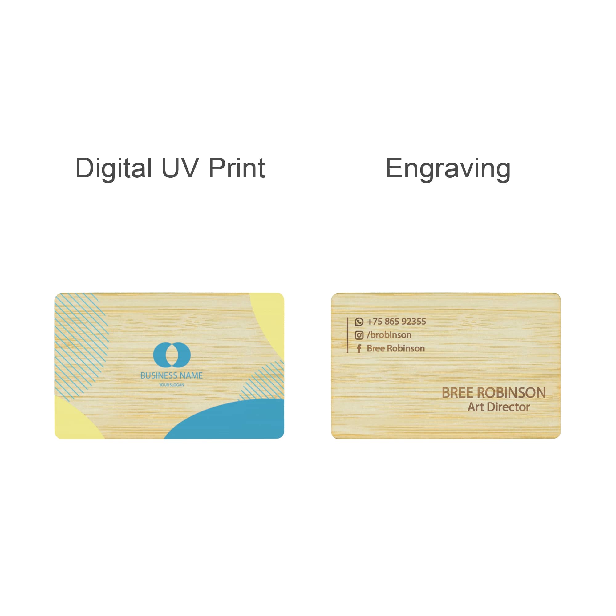 NFC Bamboo Business Card