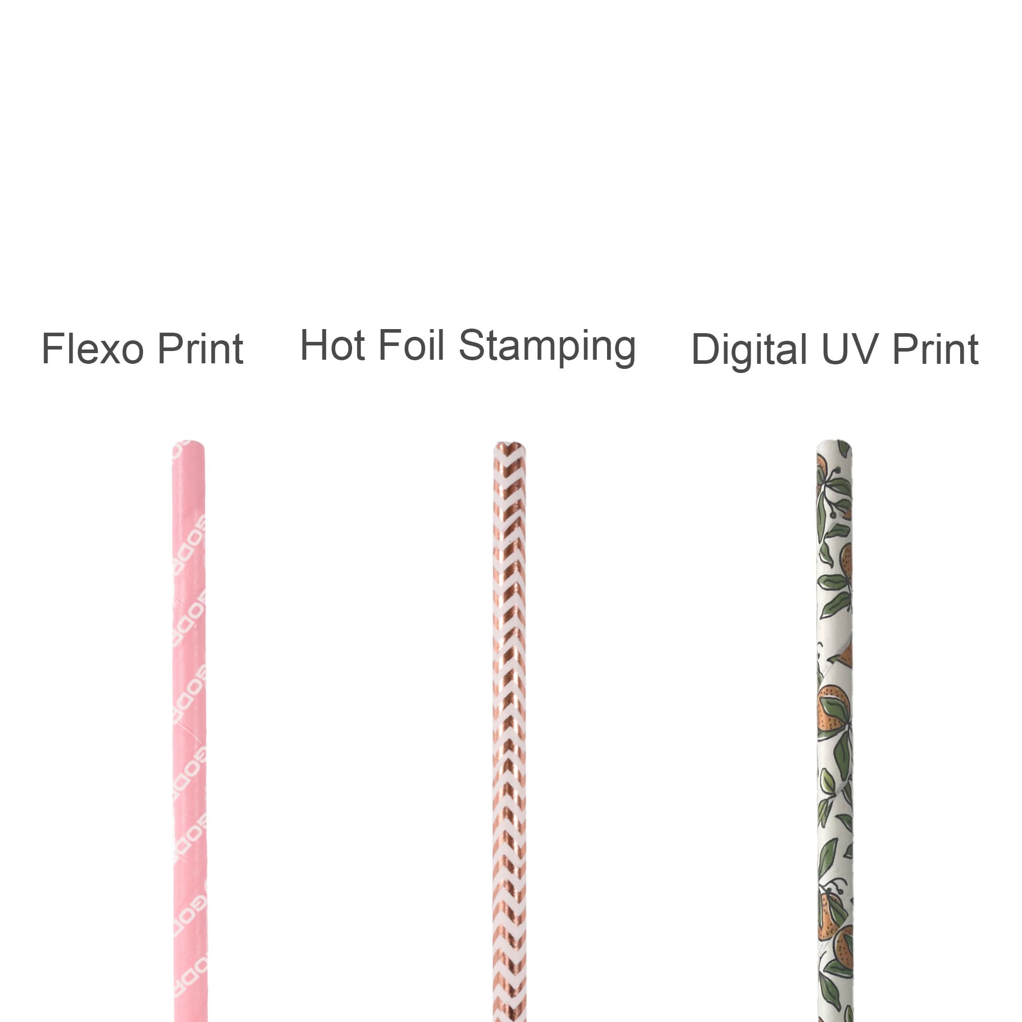Custom Disposable 3-ply Straight Drinking Paper Straw