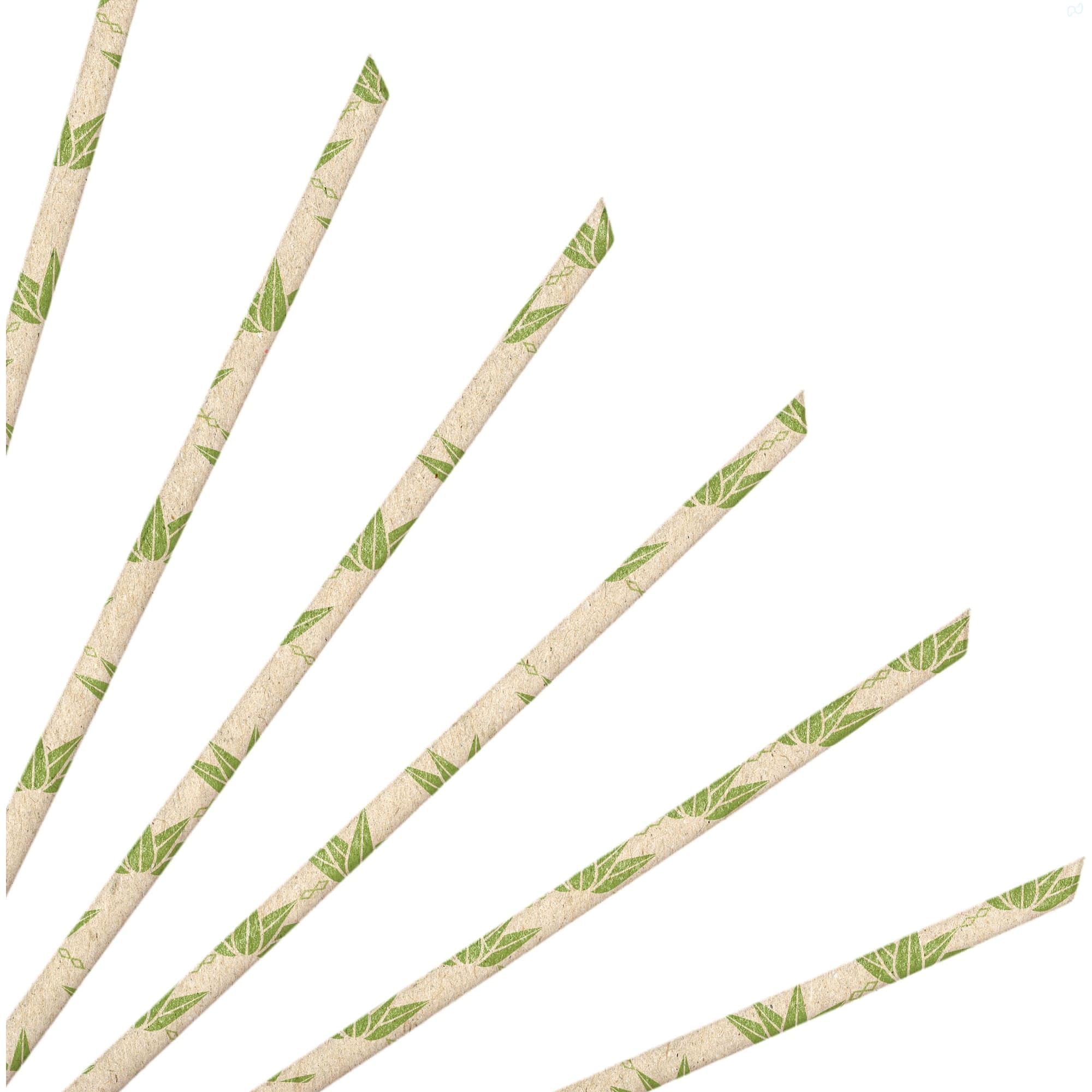 Custom Disposable 4-Ply Straight Angled Paper Straws