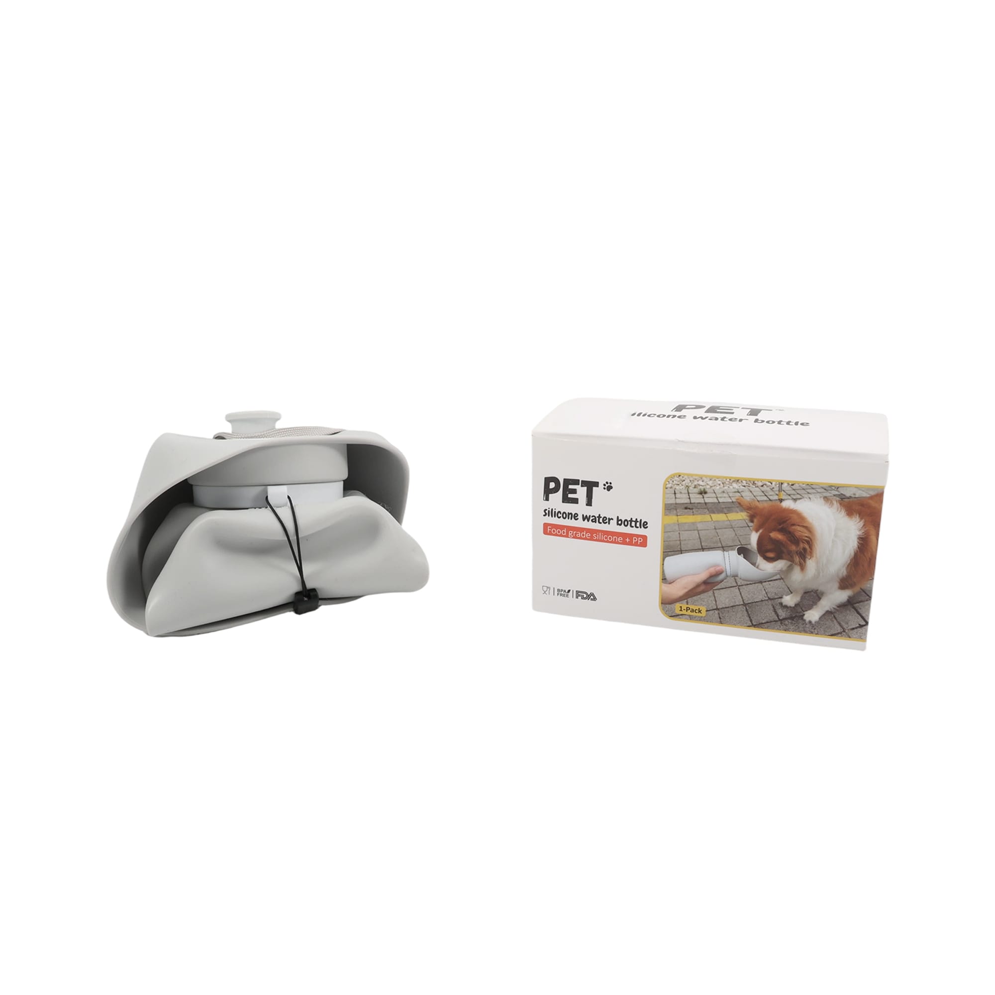 550ml Leaf Bowl Collasible Dog Water Bottle