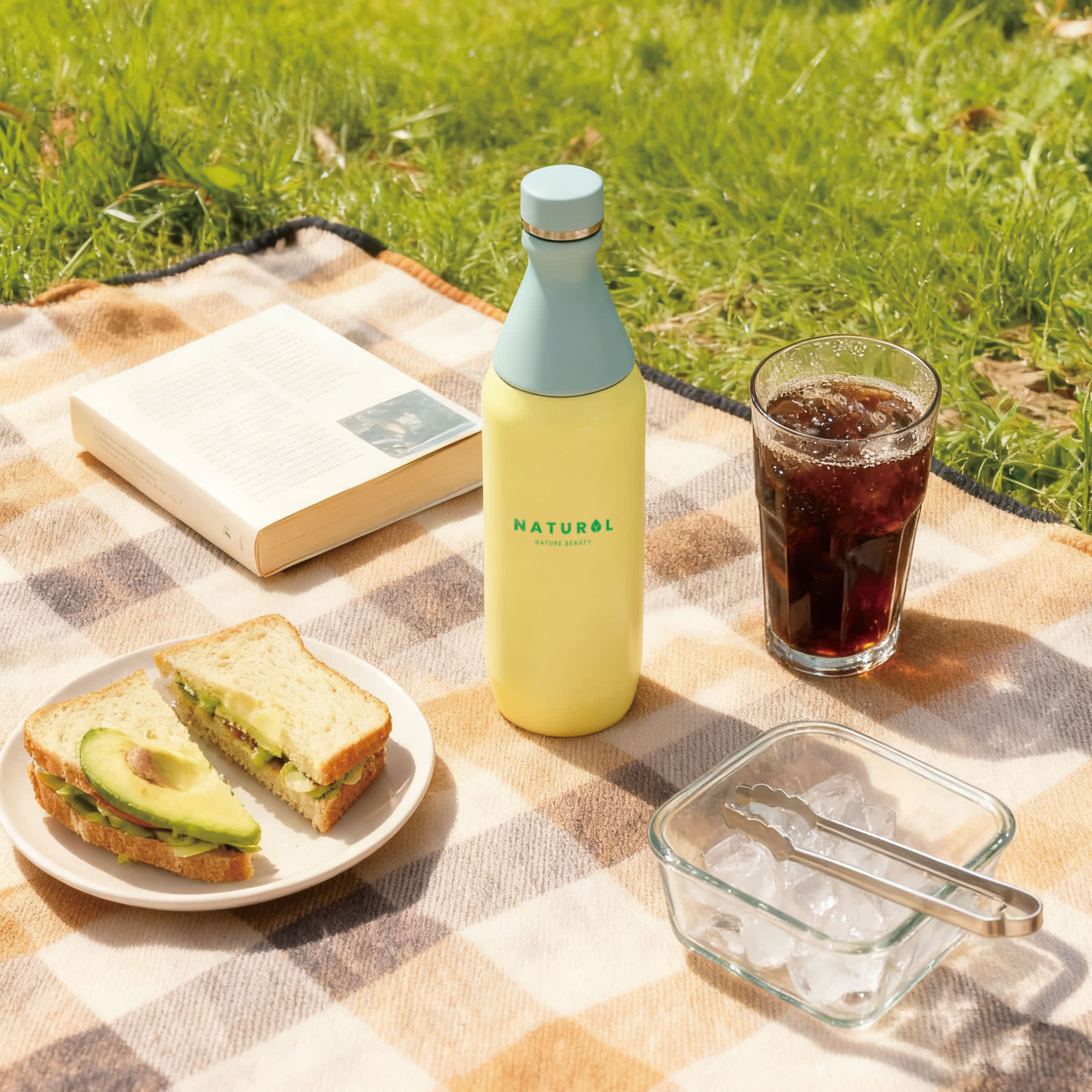 600ML Stainless Steel 2 in 1 Double Wall Slim Bottle