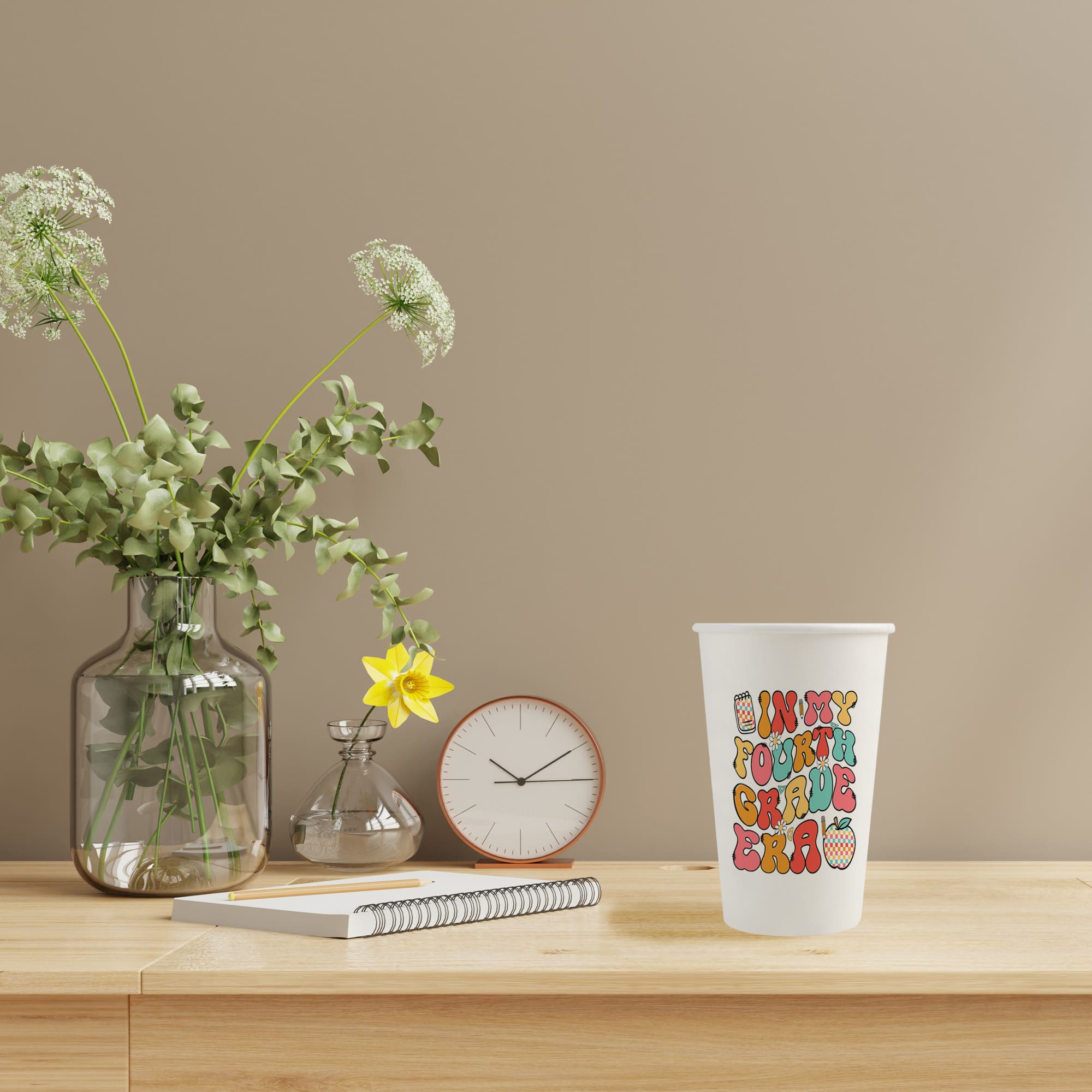 Custom Disposable Single Wall Paper Cups
