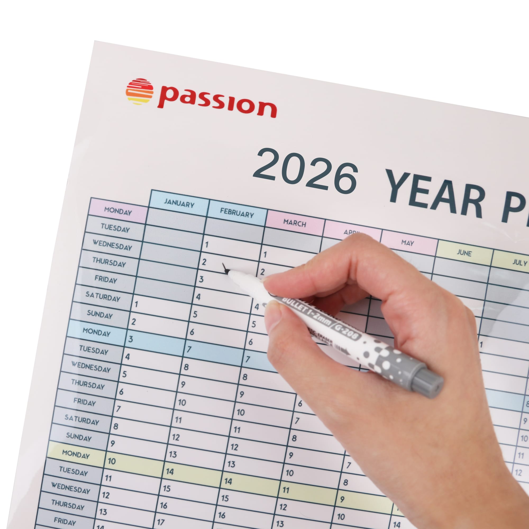 Erasable Magnetic Calendar Planner