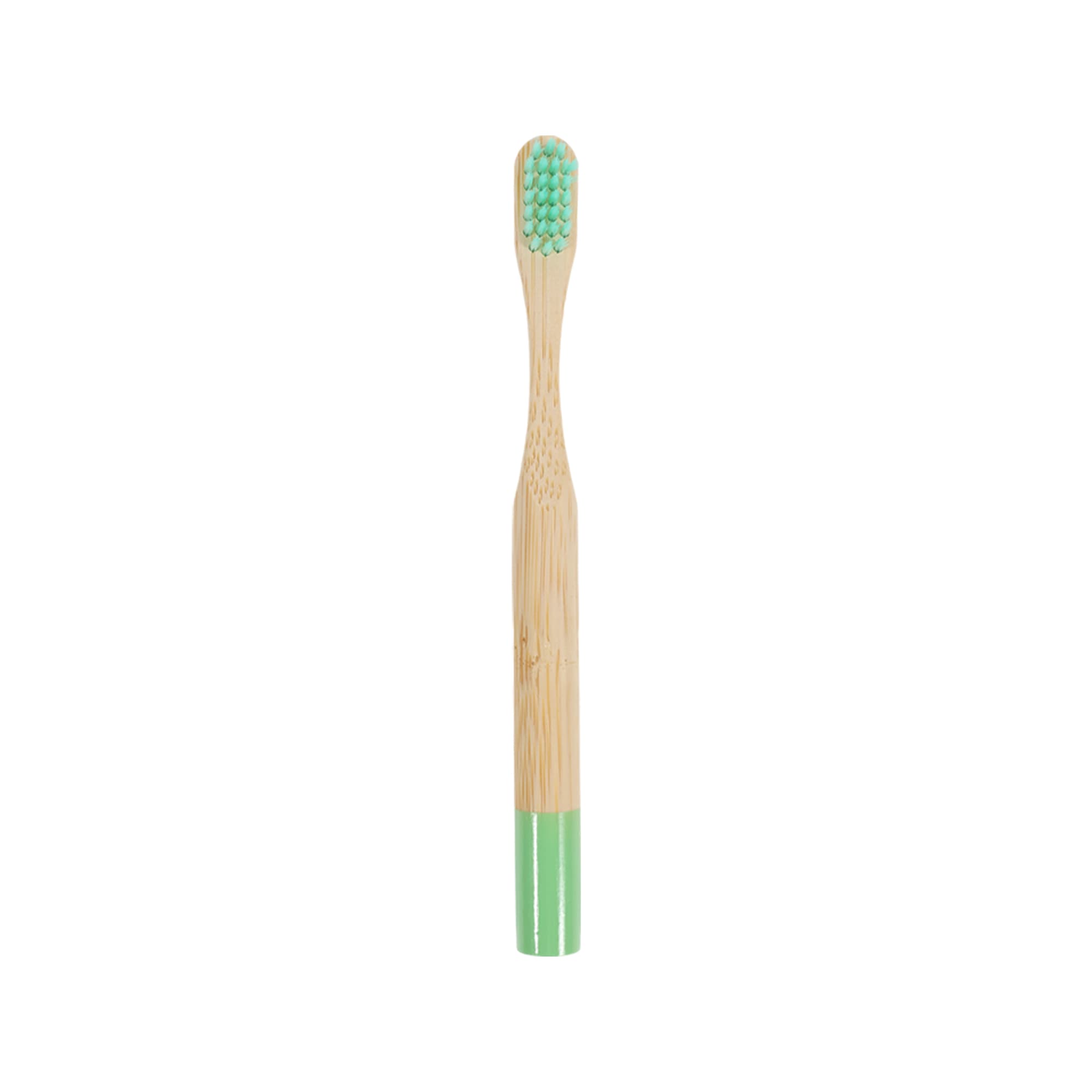 Small Round Handle Colorful Bamboo Toothbrush