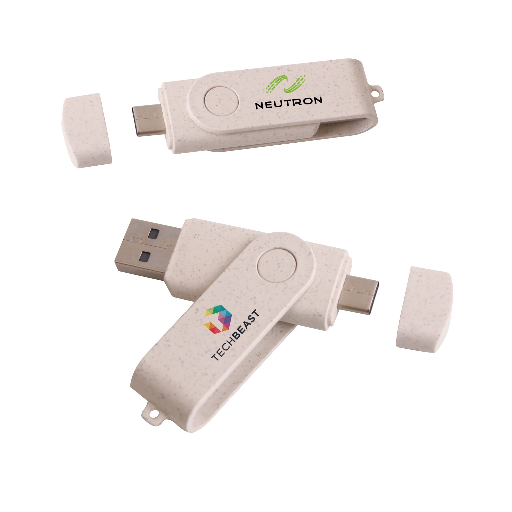Double-end Eco Swivel Type C Flash Drive