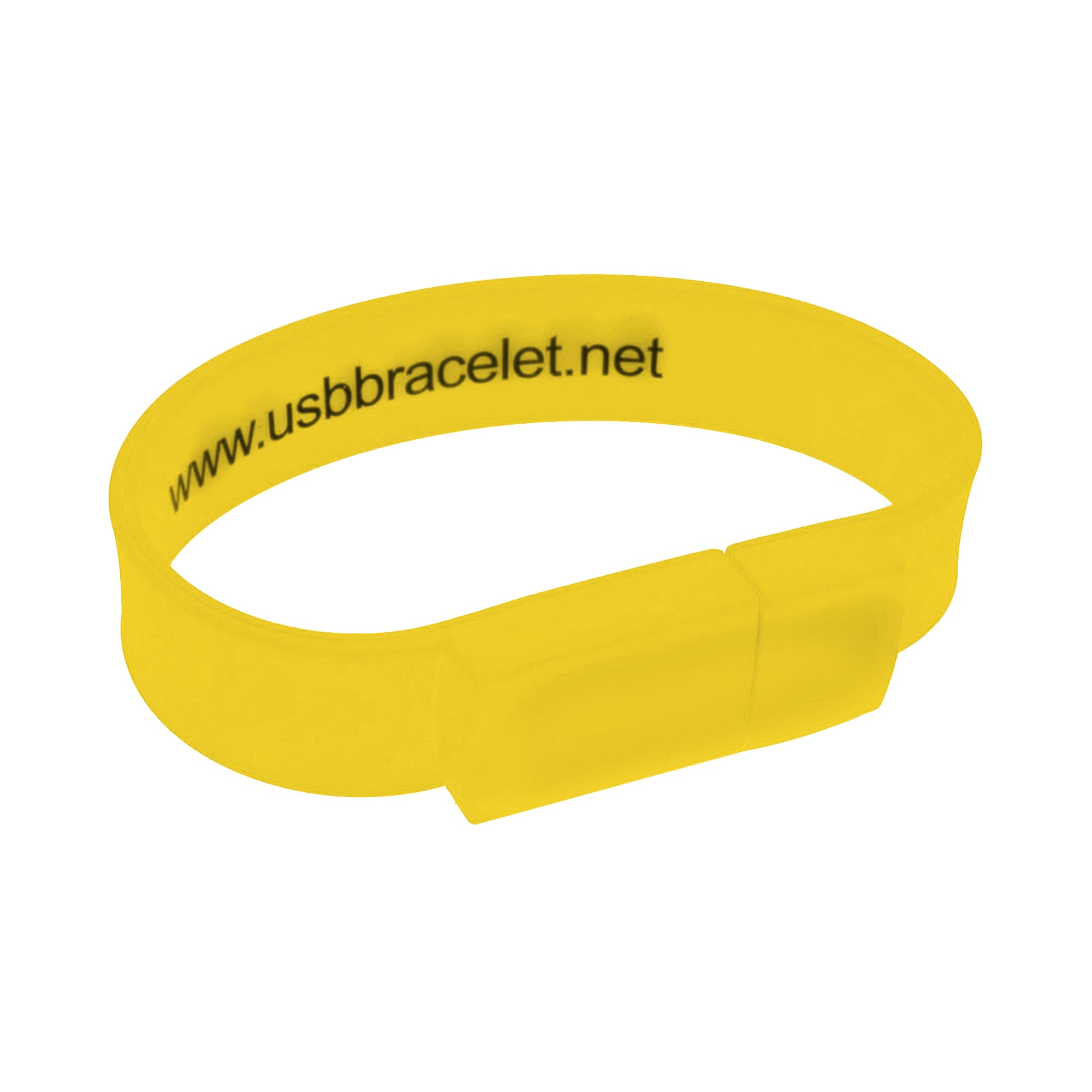 Rectangular Silicone Wristband Flash Drive
