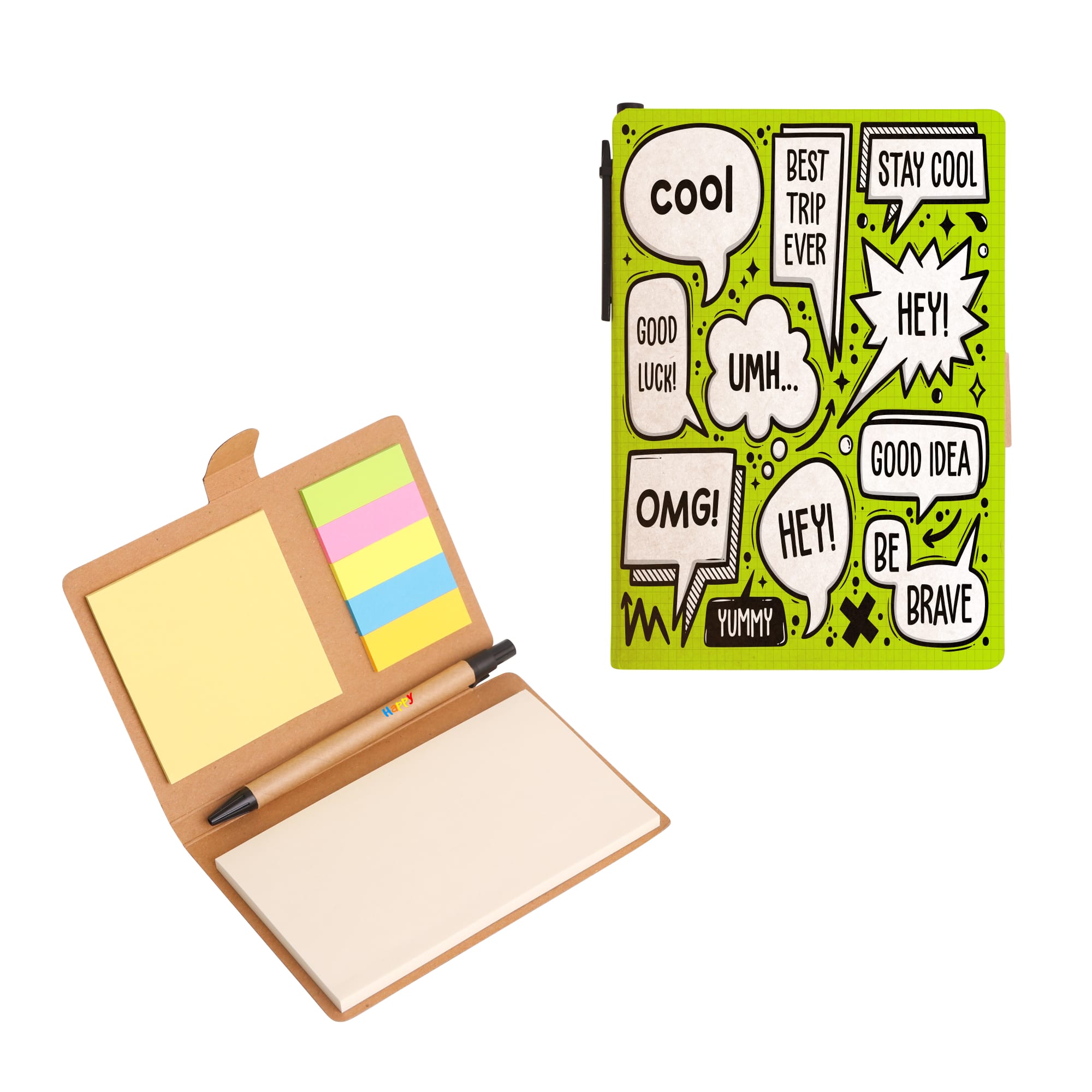 3-In-1 Notepad with Ballpoint Pen