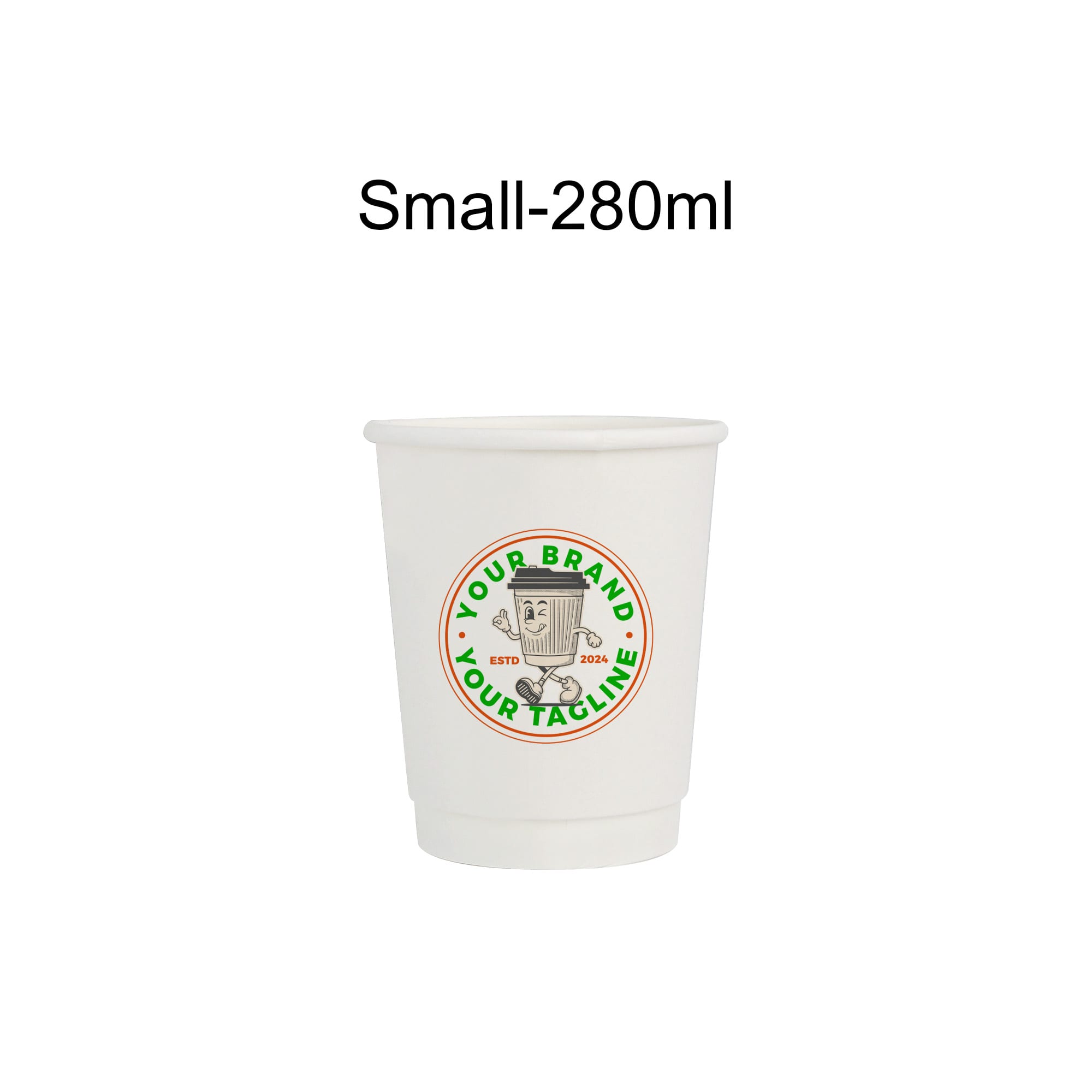 Home Compostable Aqueous Double Wall Paper Cups