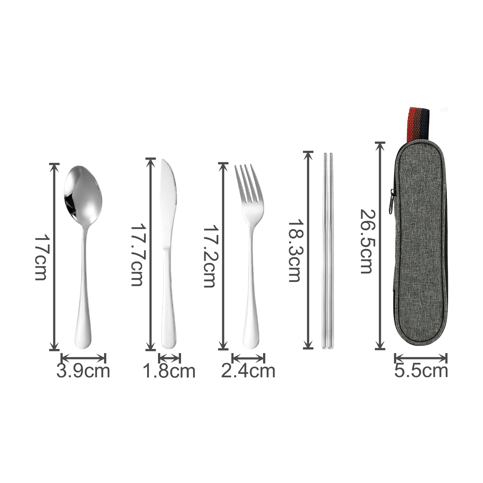 Travel Cutlery Set 4pcs