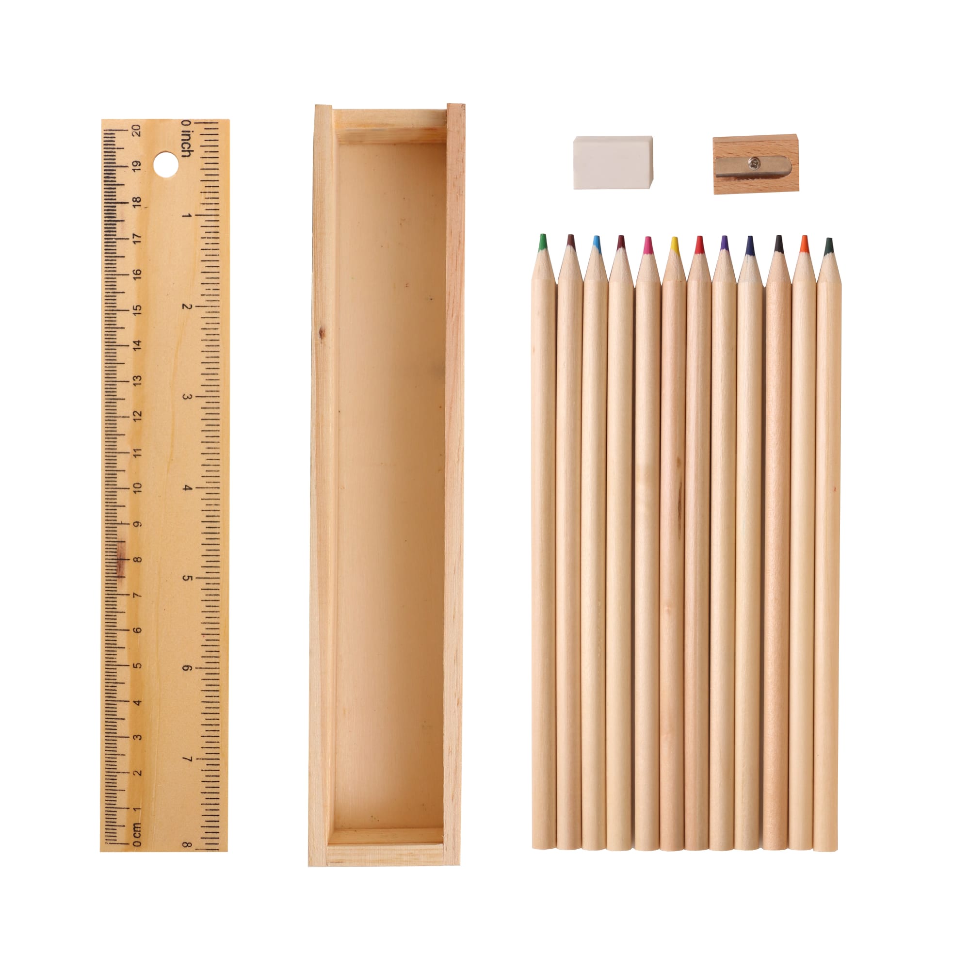 12 Color Wooden Pencil Set