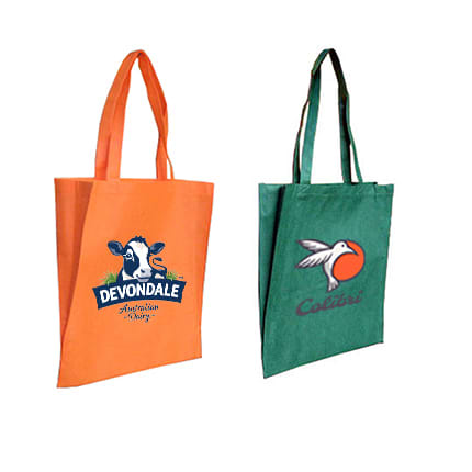 Non Woven Long Handle Bag with V Gusset