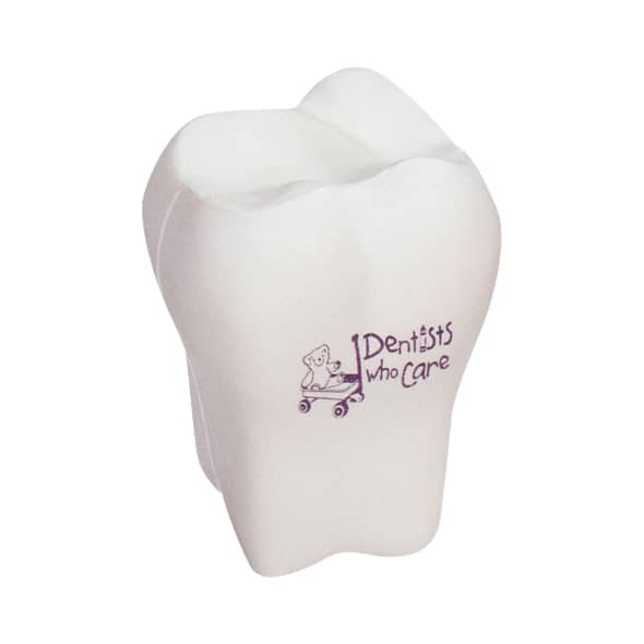 White Tooth Shape Stress Reliever