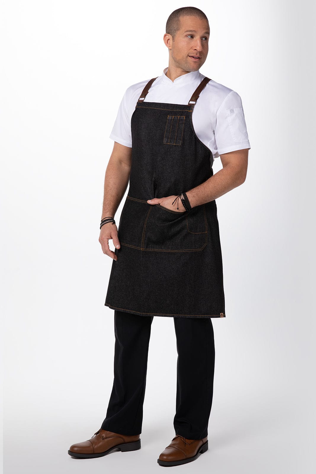 Memphis Denim Cross Back Apron