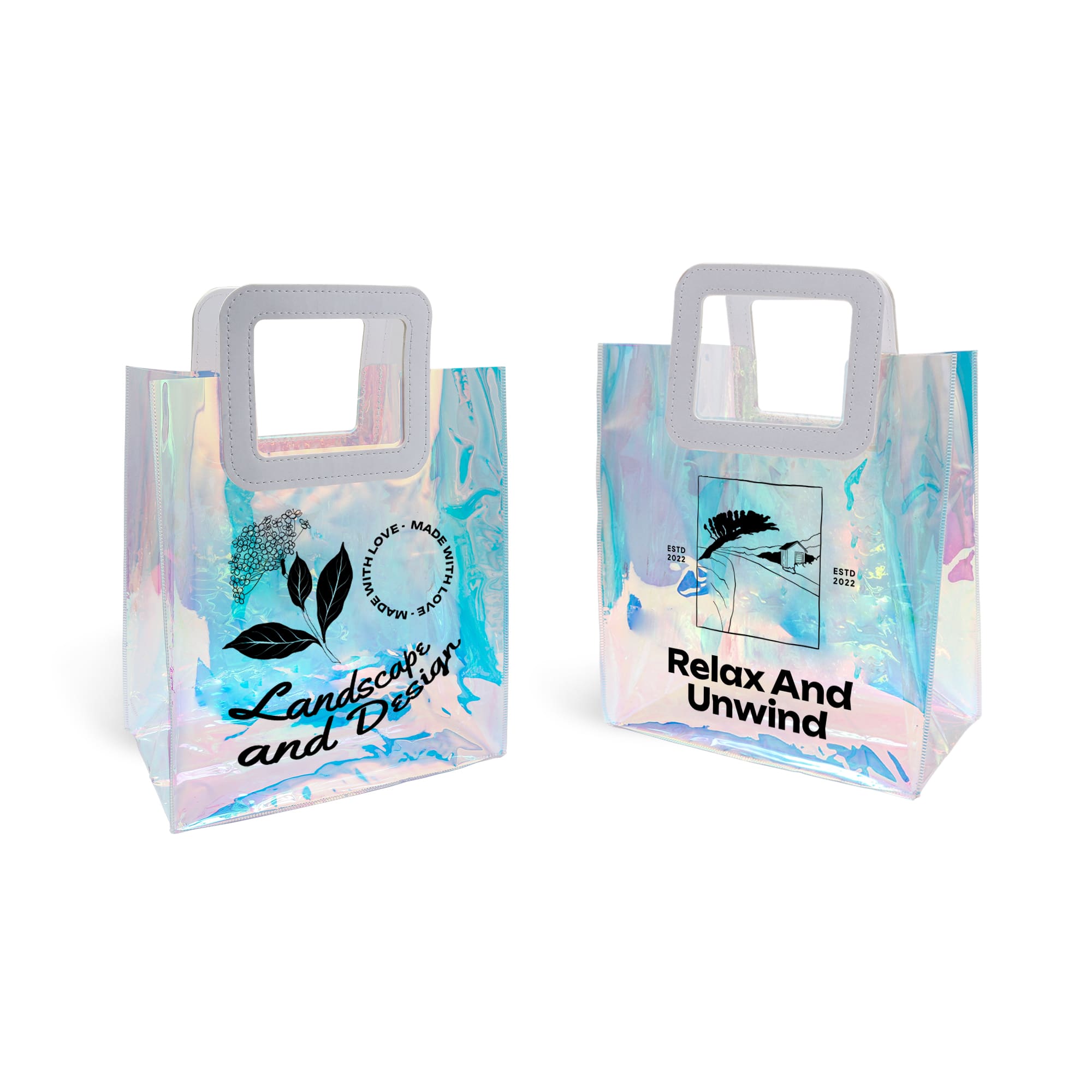 Iridescent Rainbow PVC Bag