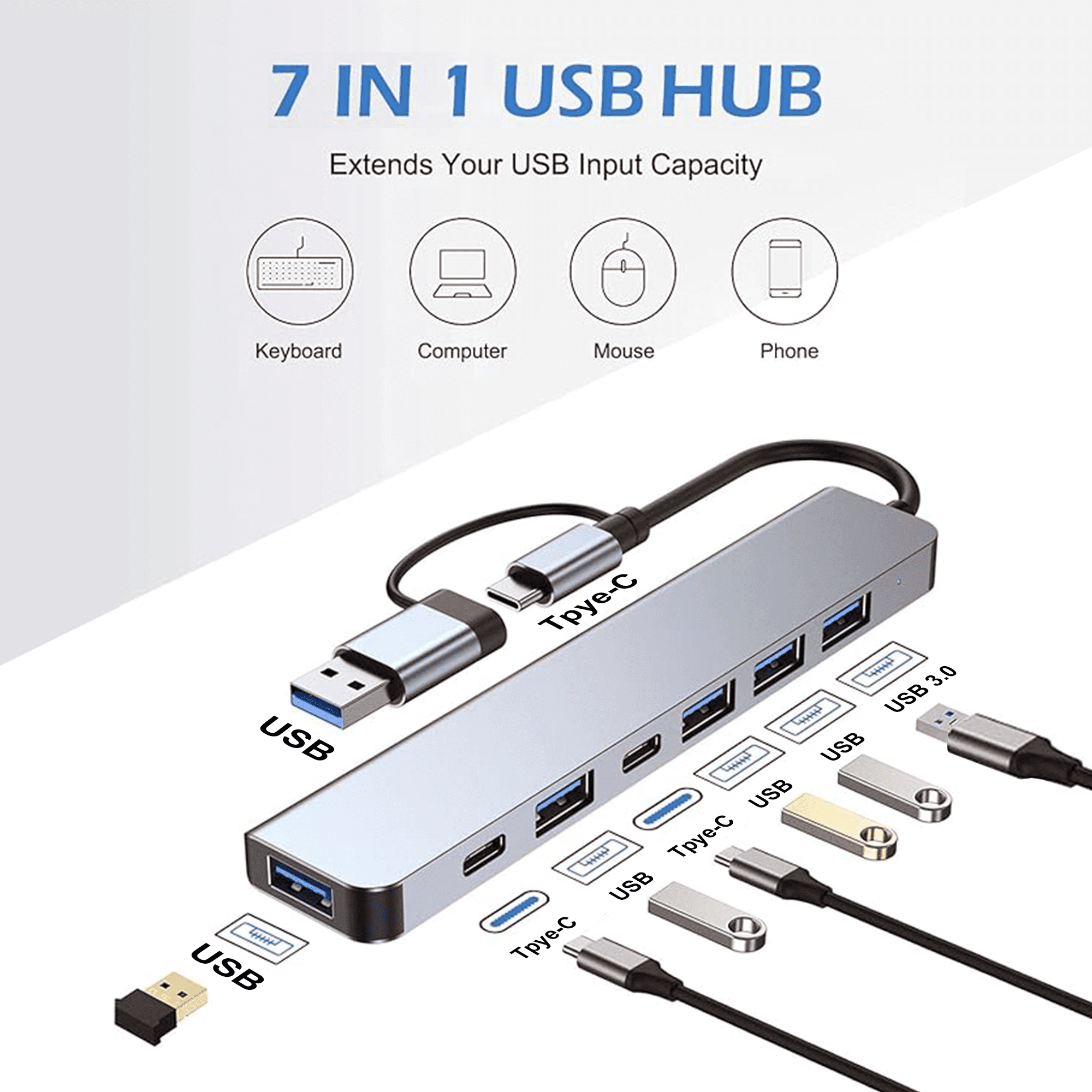 7 in 1 USB Hub