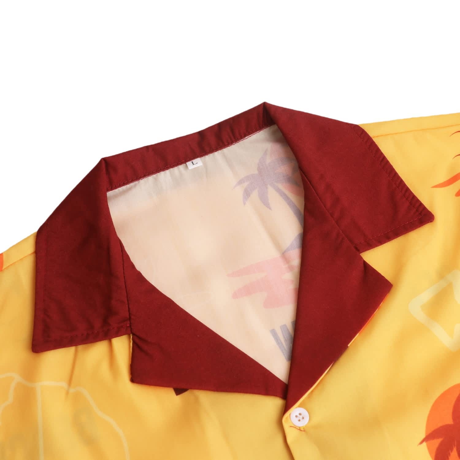 Men's Sublimated Imitation Cotton Cuban Collar Shirt