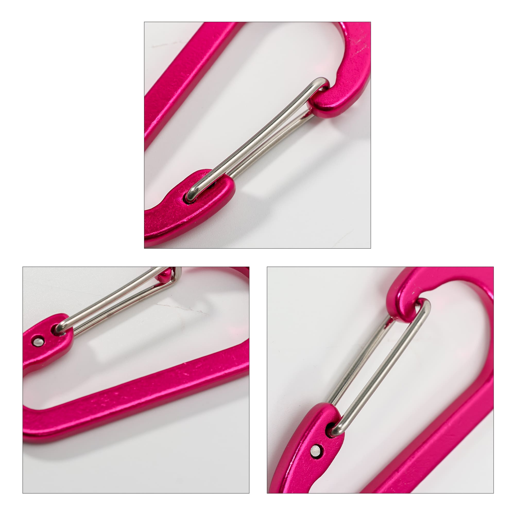 D Type Aluminium Alloy Carabiner Hooks