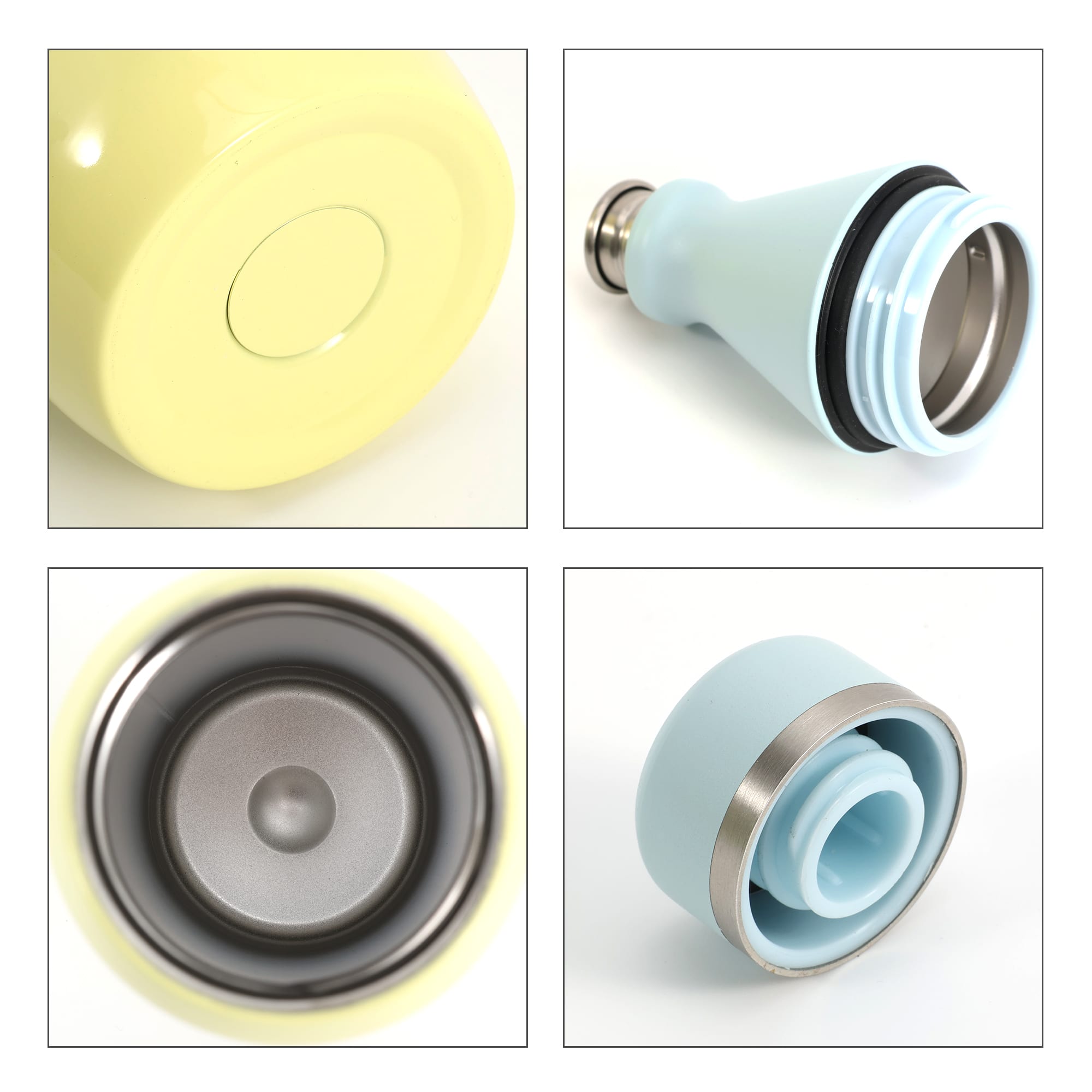 600ML Stainless Steel 2 in 1 Double Wall Slim Bottle