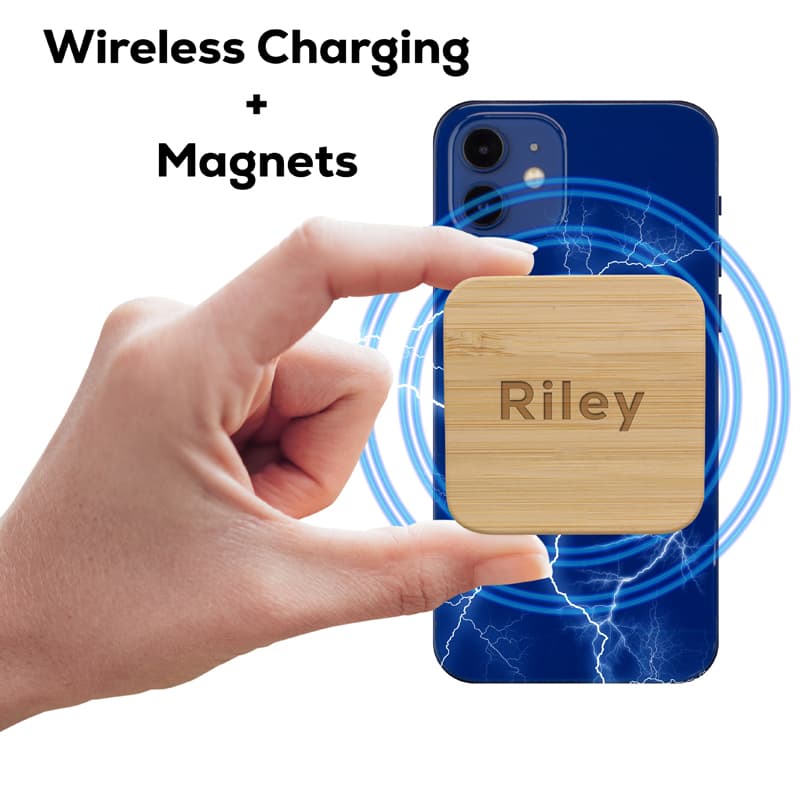 Riley 15W Magnetic Bamboo Charger