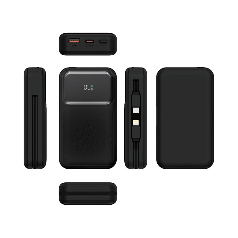 Brunswick PD 22.5W Retractable Cable Power Bank - 10000 mAh (Stock)
