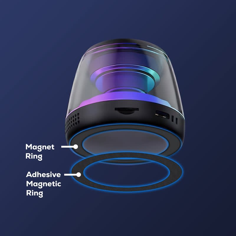 Pacific Magnetic Bluetooth Speaker Stand with RGB LED Light (Stock)