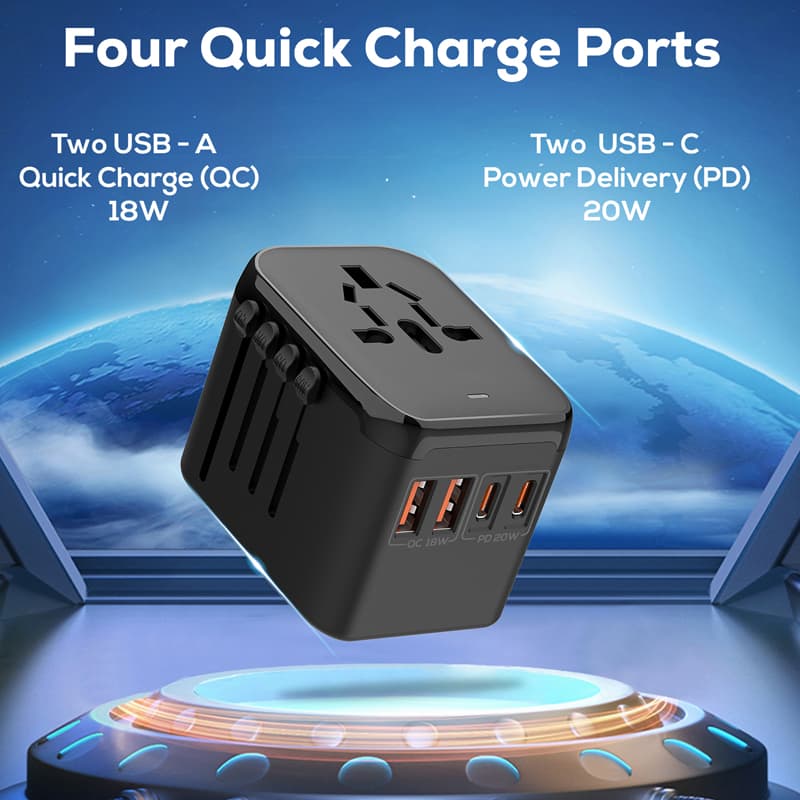 Fendi 20W QC and PD Travel Adaptor (2A2C)