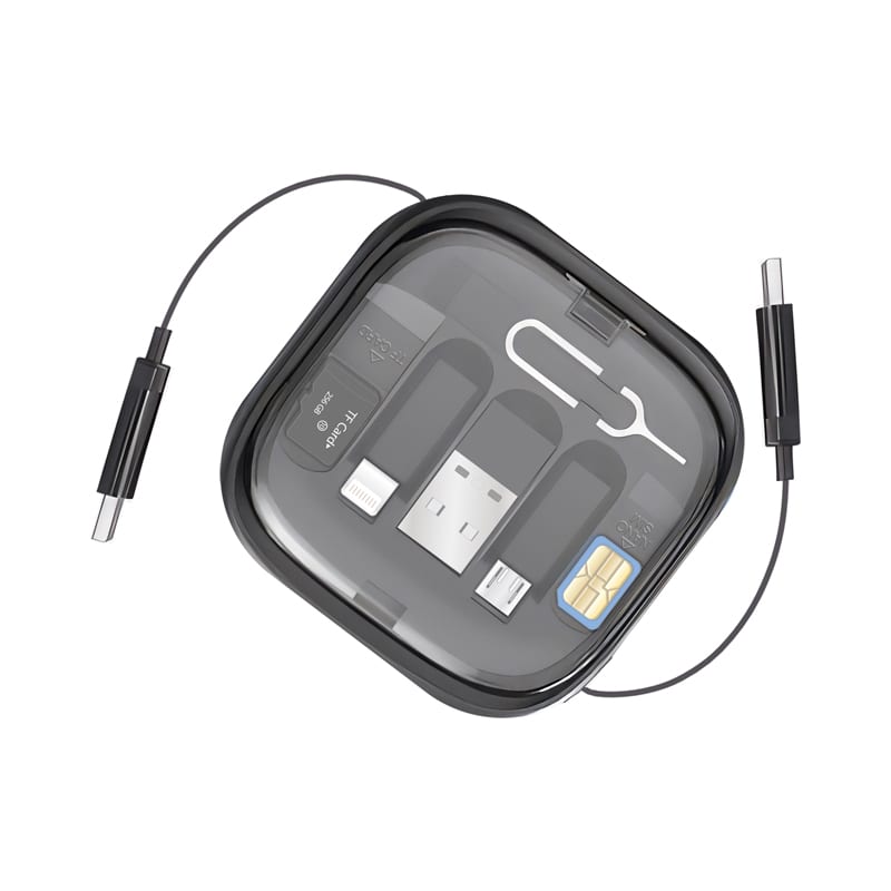 Catania Retractable 60W Fast Charging and Data Cable Set