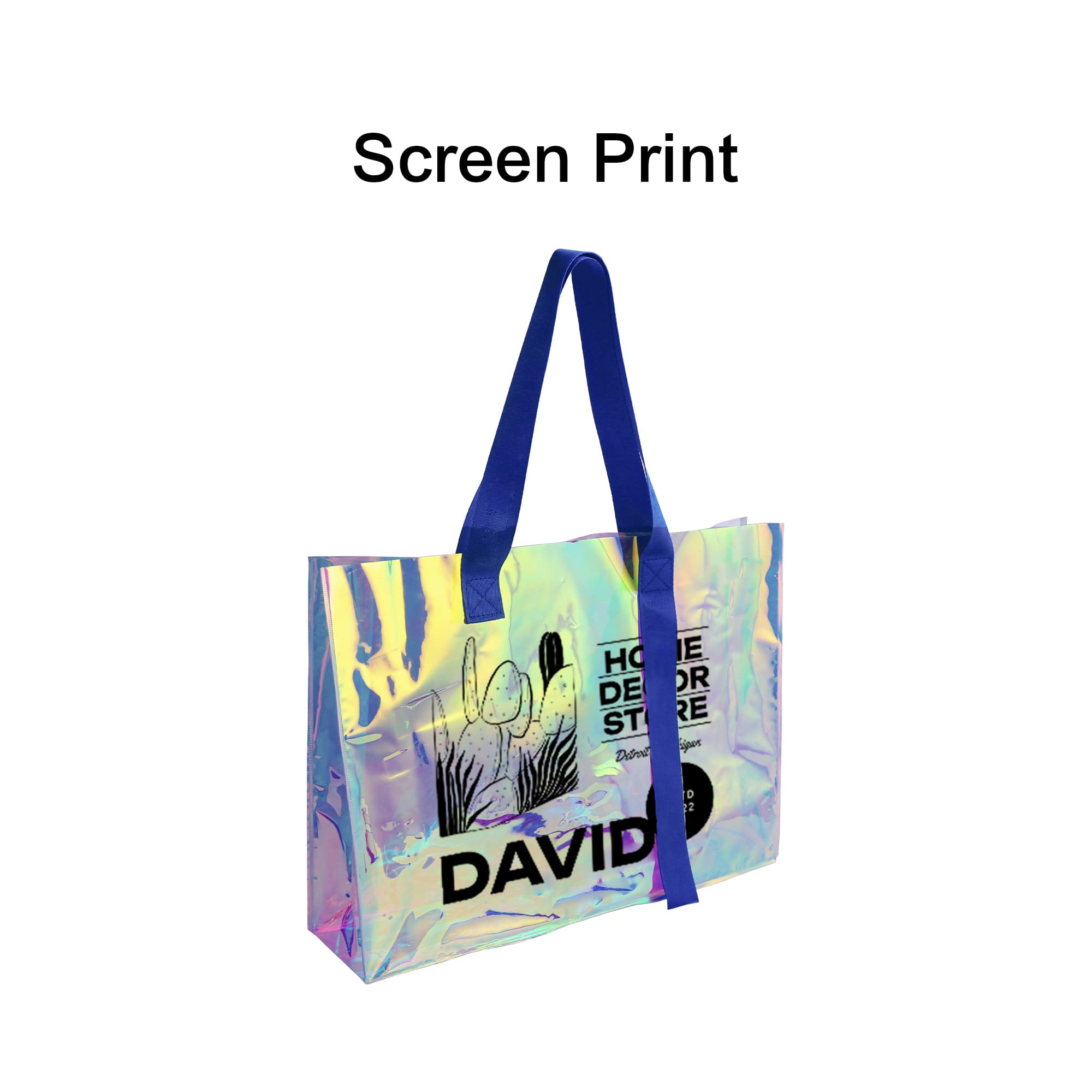 Colorful Transparent PVC Tote Bag